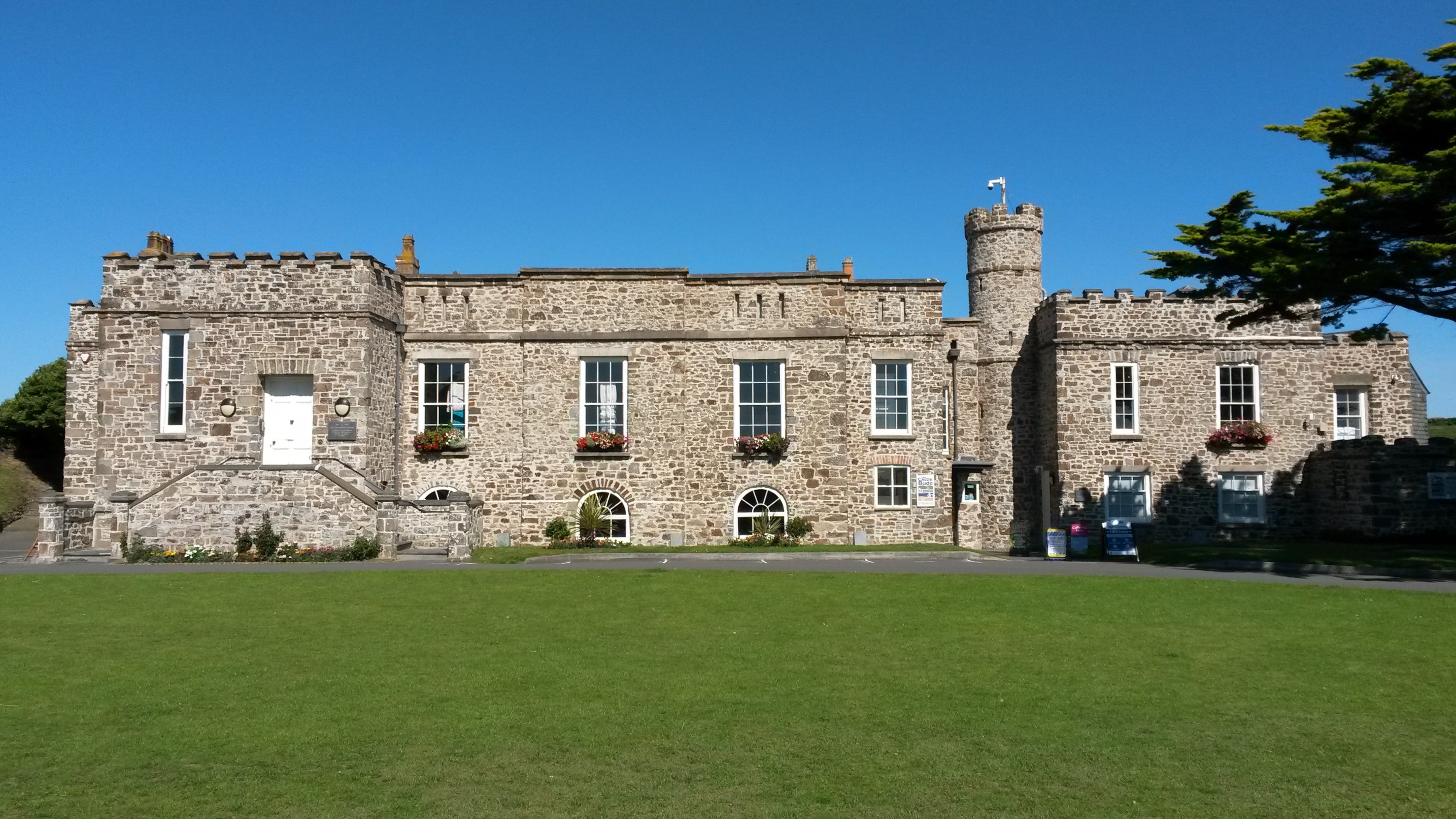A photograph of the exterior of The Castle, Bude