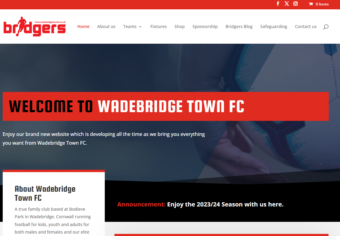 Wadebridge FC Website