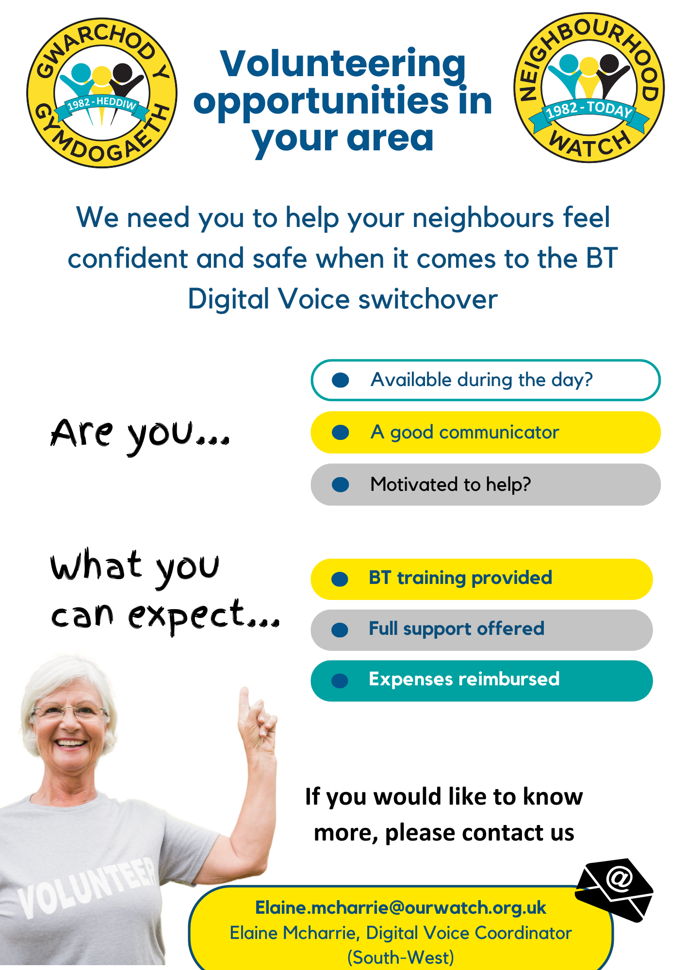 Neighbourhood Watch - volunteers required 