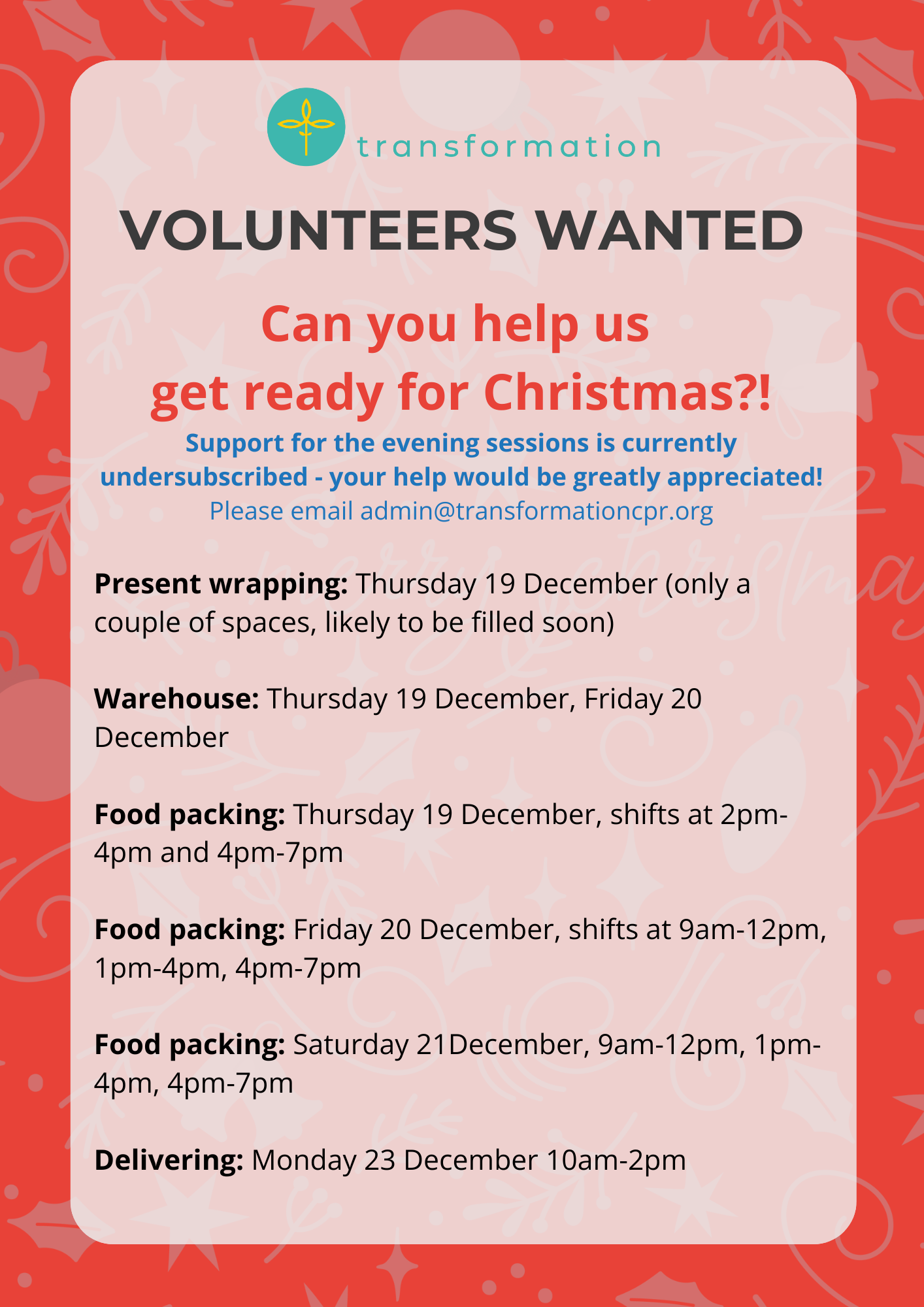 Christmas Volunteer