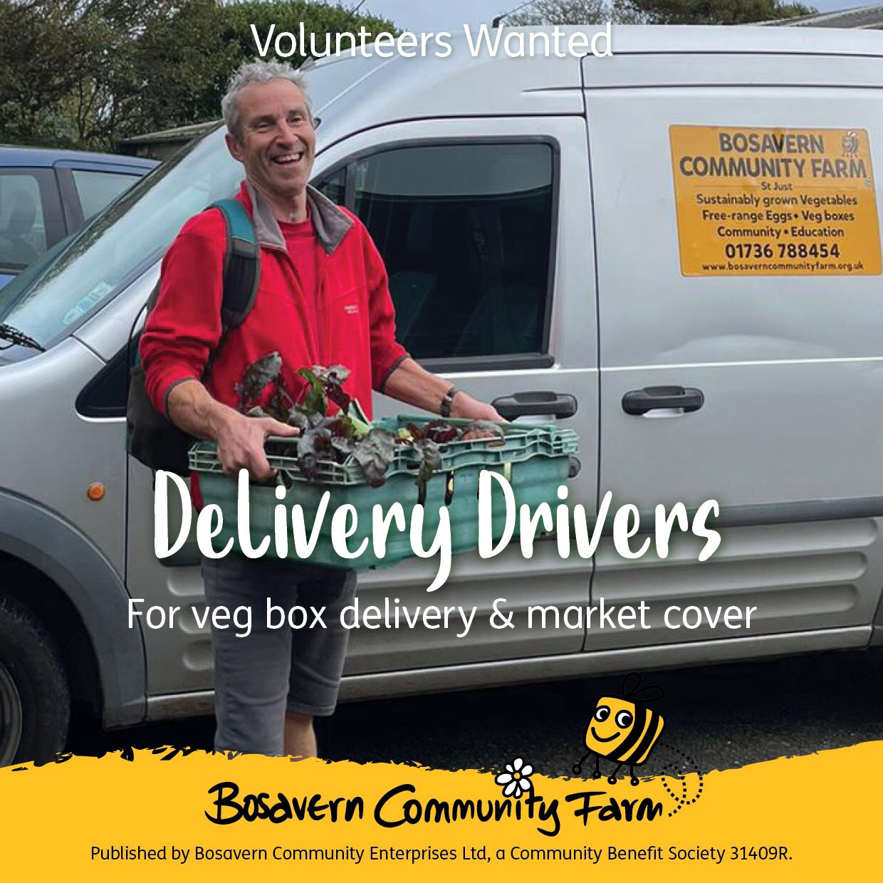 Delivery Driver Driving Volunteering Community Farm