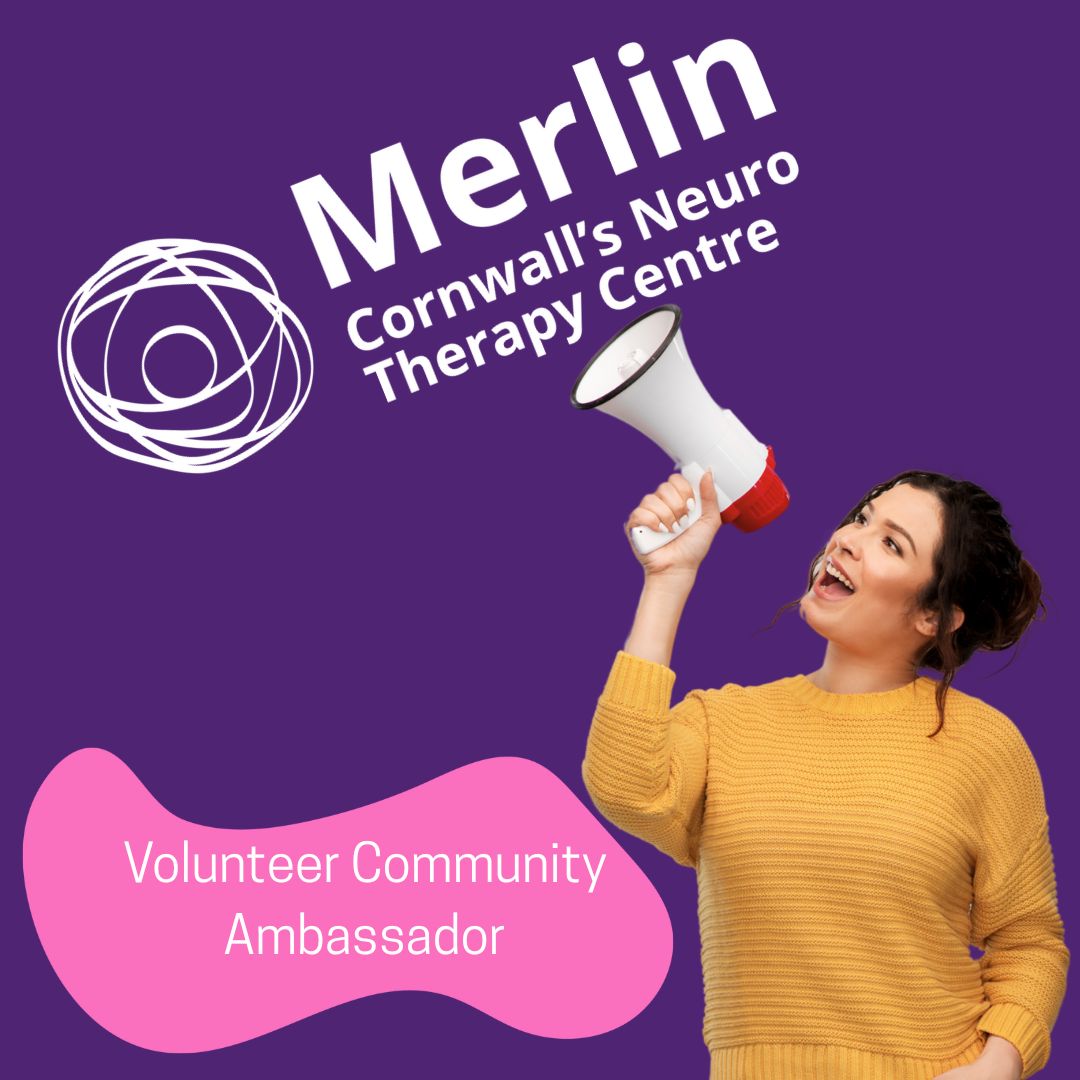 Image advertising the community ambassador role at Merlin Neuro Therapy Centre