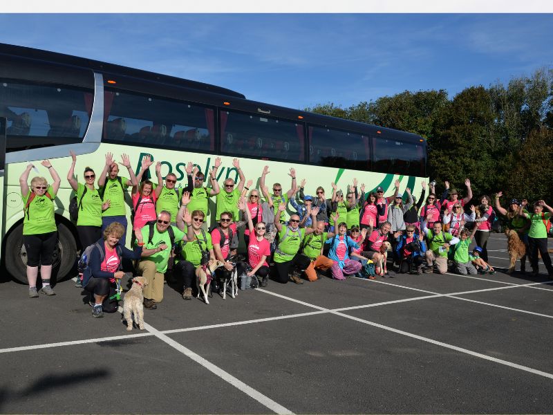 Image of 2024 Saints Way Trekkers at the start line