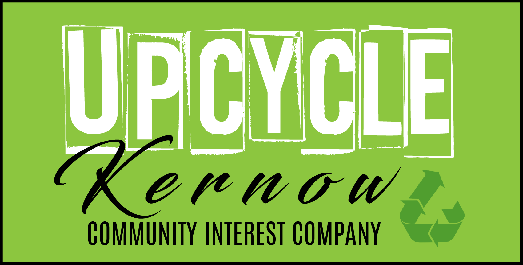 Web banner with the name Upcycle Kernow - a community interest company