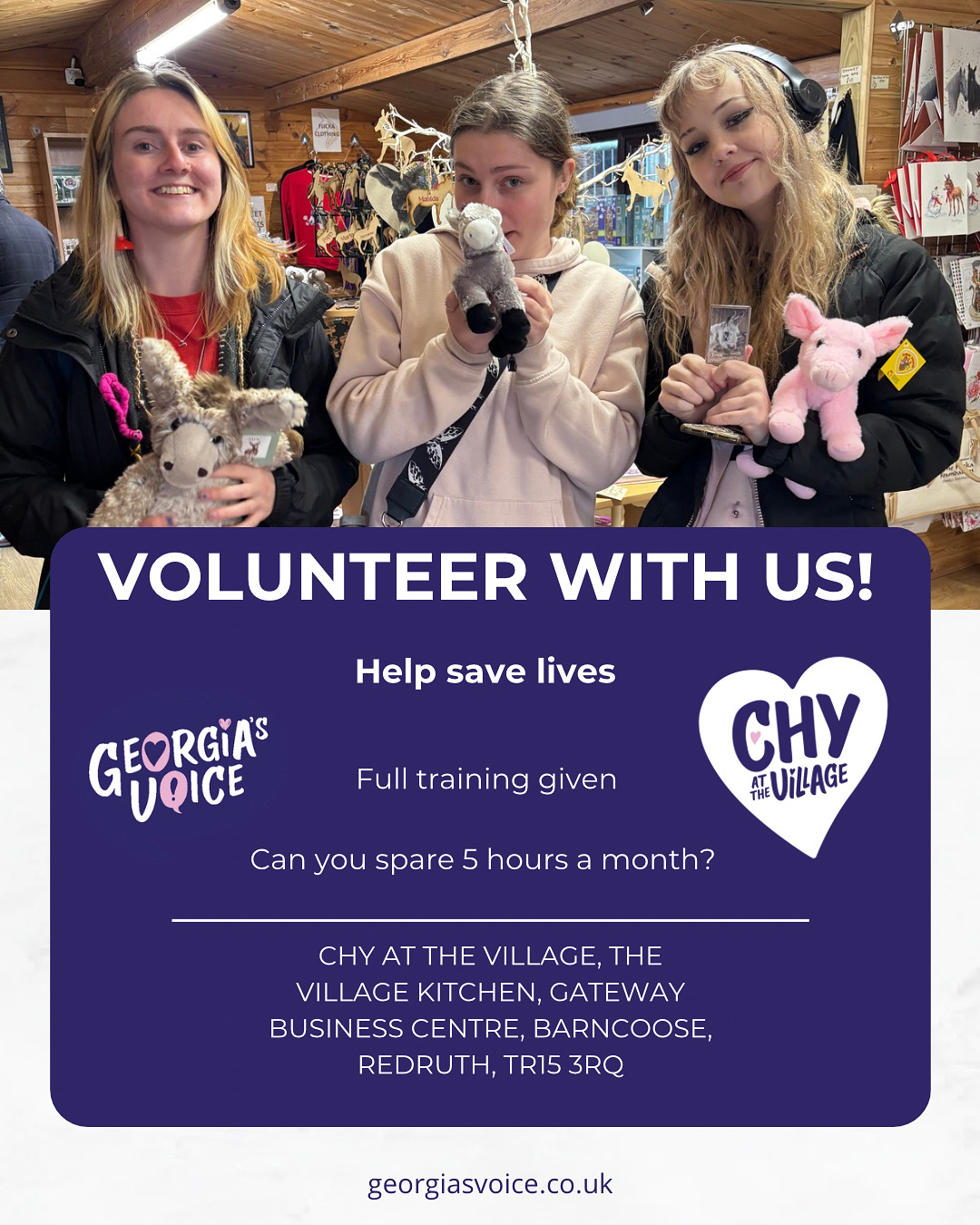 VOLUNTEER WITH US