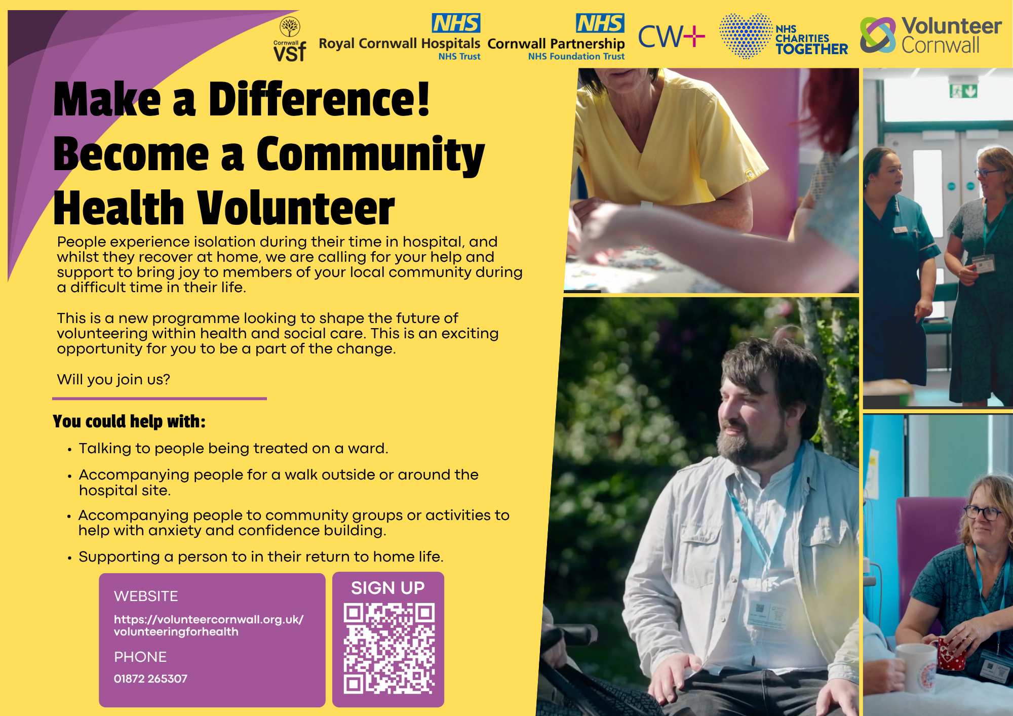Volunteering for Health Poster
