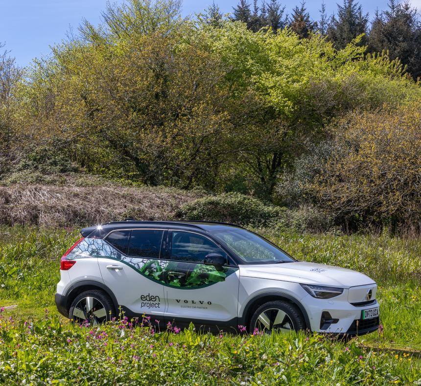 One the Eden Project's cars used to transport visitors