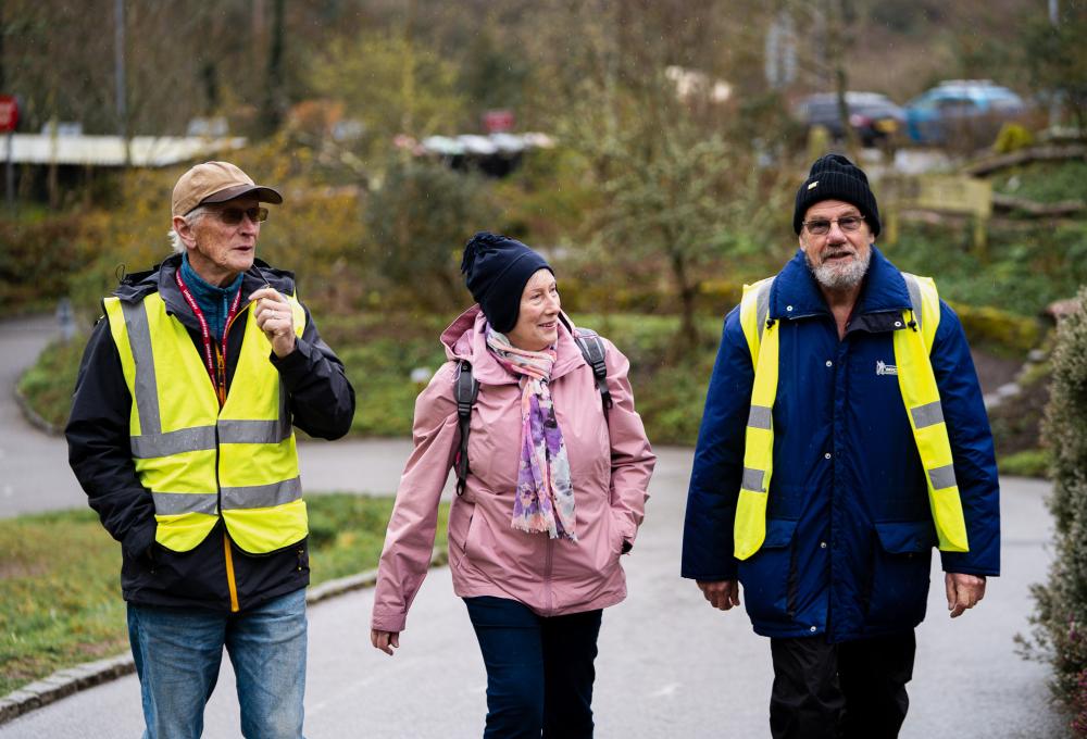 A group of our walking group volunteers
