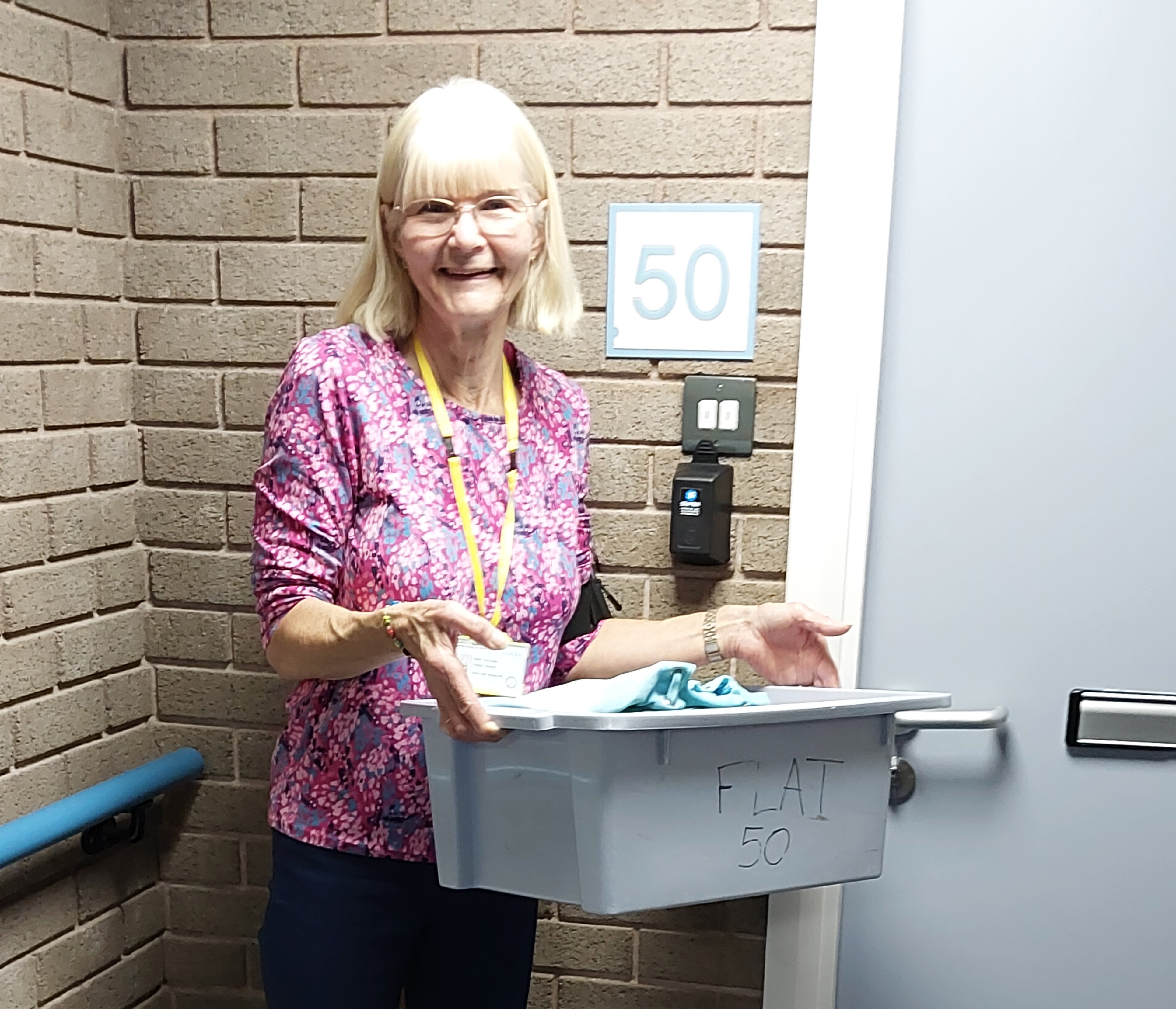 Laundry Volunteer Trudy