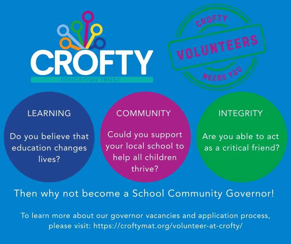 Community Governor Vacancies at Crofty Education Trust Schools