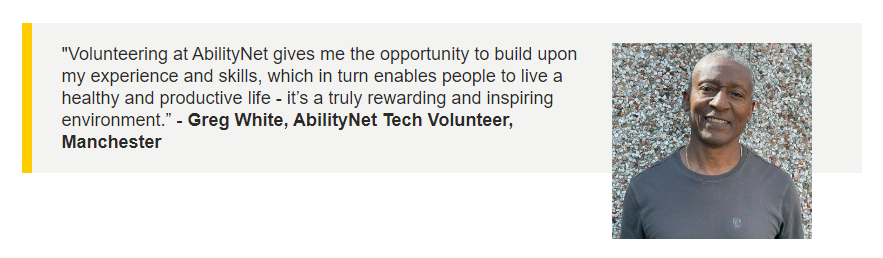 AbilityNet Volunteer Quote