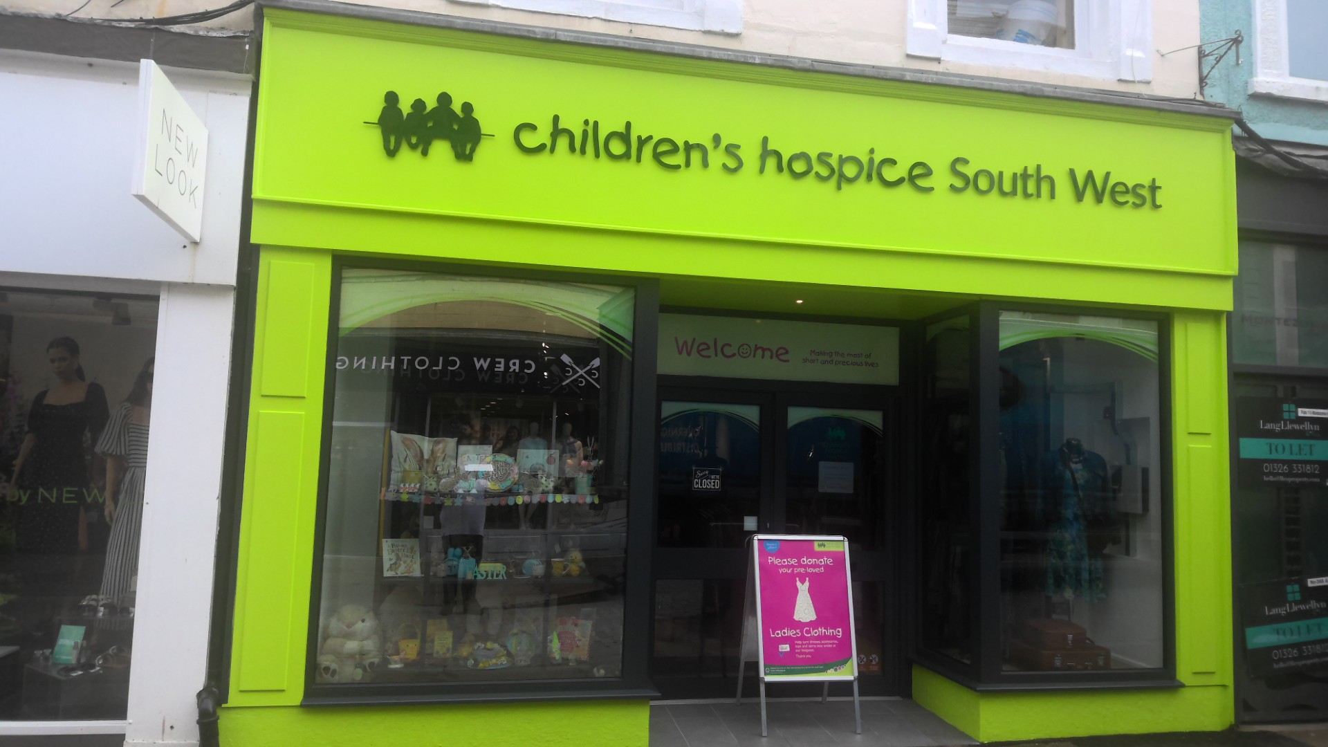 Children's Hospice South West shop in Falmouth