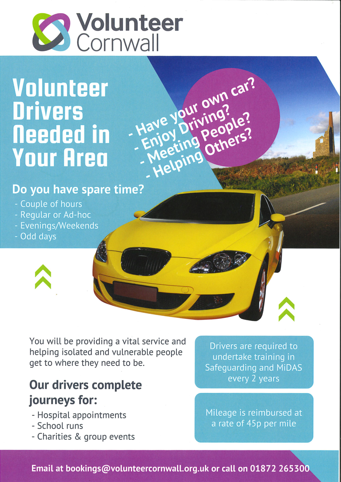 volunteer driver poster