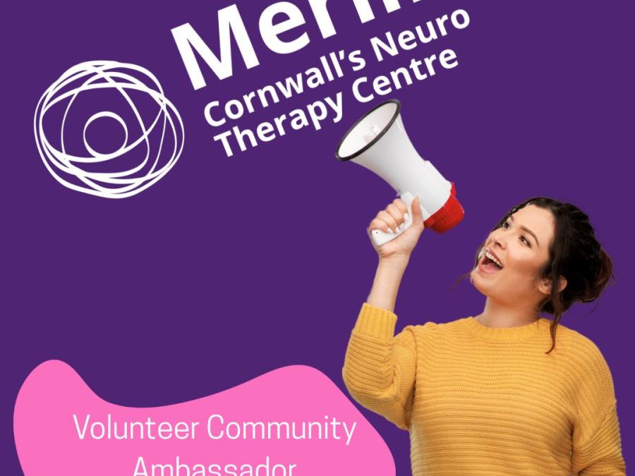 Image advertising the community ambassador role at Merlin Neuro Therapy Centre