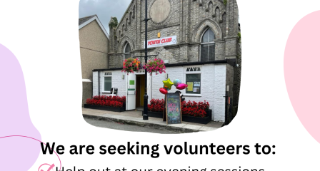 Volunteers needed poster, including details of what we are looking for and how to get in touch