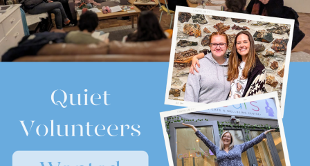 Quiet Volunteers Wanted graphic