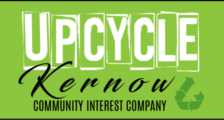 Web banner with the name Upcycle Kernow - a community interest company