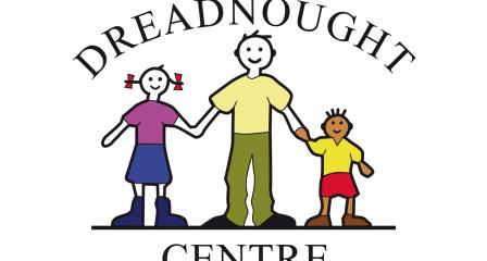The Dreadnought Centre logo - three children
