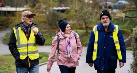A group of our walking group volunteers