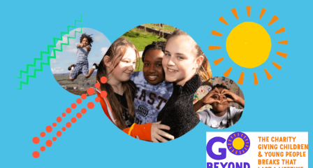 Go Beyond Banner Image with Children and Logo