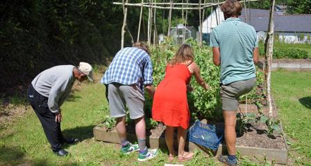 Volunteers Gardening at Bosence
